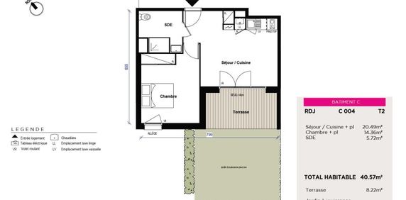 Location Appartement 2 pièces 40m² EAUNES 31600 - Photo 2