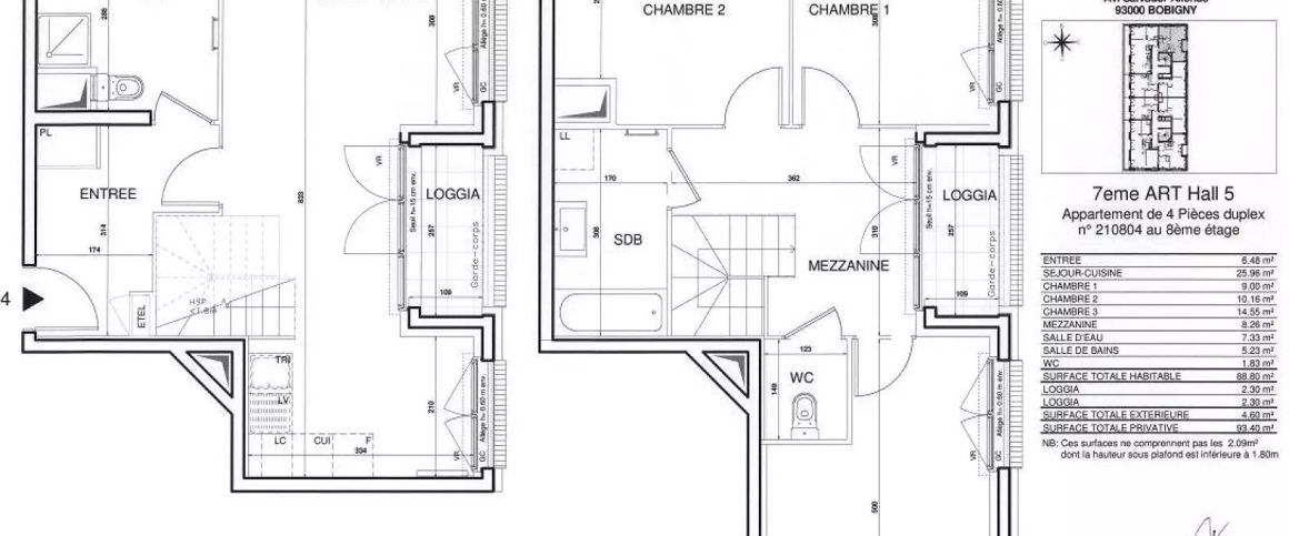 location Appartement T4 DE 88.6m² À BOBIGNY - Photo 1