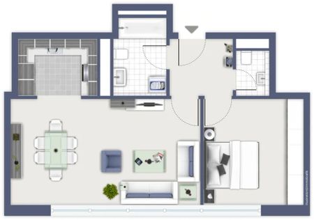 Hafen: Exclusives Apartment oder Wohnbüro gegenüber Landtag-Rheinturm-Stadttor - Photo 2