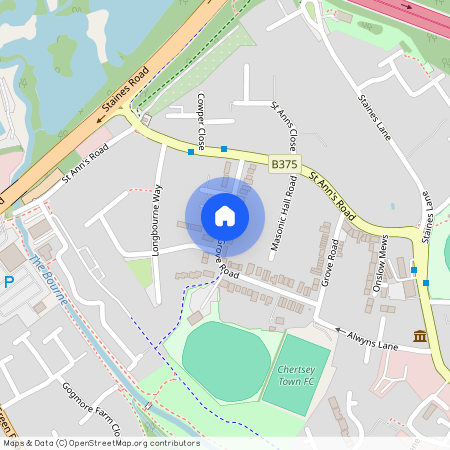 Grove Road, Chertsey, Surrey, KT16