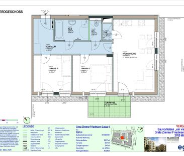 3-Zimmer-Wohnung mit Balkon, Terrasse und Garten, Top 1 - Foto 4