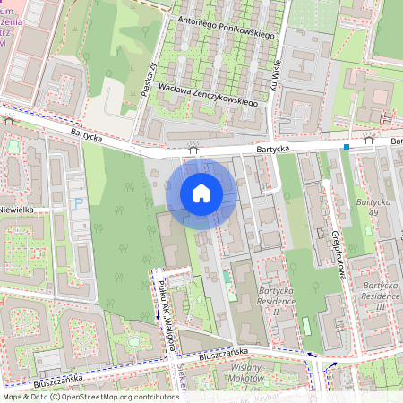 Warszawa, Mokotów, Siekierki, Bartycka