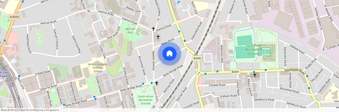 Leythe Road, Acton, Chiswick, Borders