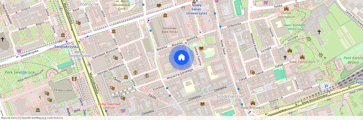 Warszawa, Śródmieście, Śródmieście, Północne, Wojciecha, Górskiego