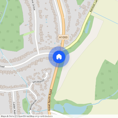 Great North Road, Brookmans Park, Hertfordshire, AL9