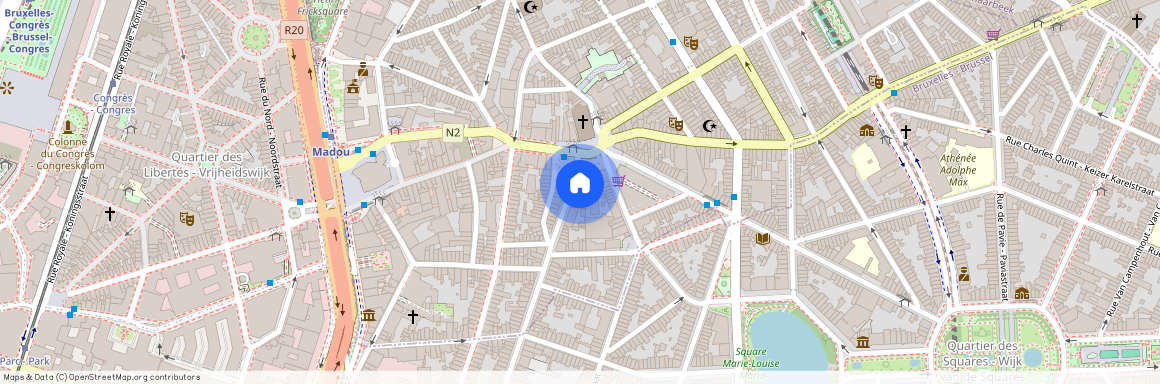 Rue des Deux Églises 121, 1210, Sint-Joost-Ten-Node