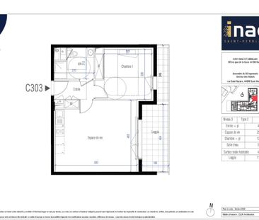 Location Appartement 2 pièces 47m² ST HERBLAIN 44800 - Photo 2