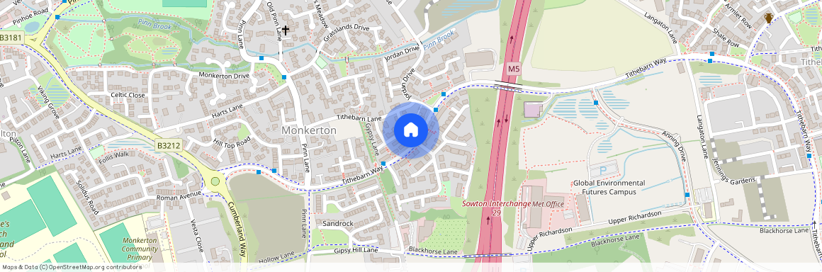 3 bedroom End of Terrace House in Tithe Barn, Exeter