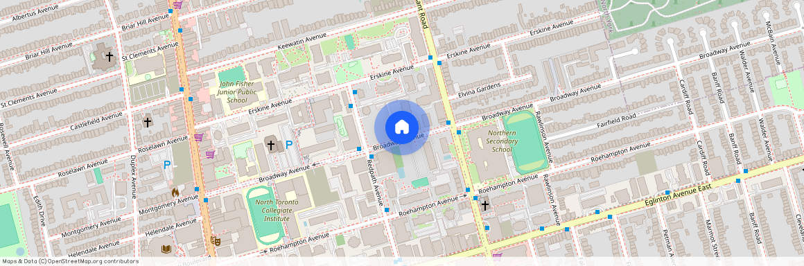 google map, Old Toronto, Old Toronto, Toronto, M4P 1V6