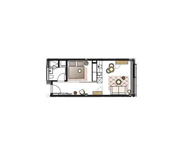 Apartment 505: Akara Tower 1.5-Zimmer - Photo 6