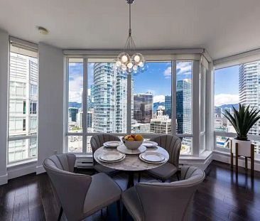 Fully Furnished Gorgeous 2 Bed 2 Bath Condo in Downtown! | 2801 - 535 Smithe Street, Vancouver - Photo 1