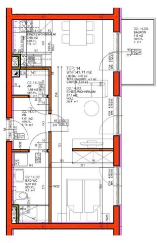 42 m² City-Wohnung mit Balkon & Lift – sofort beziehbar - Foto 5
