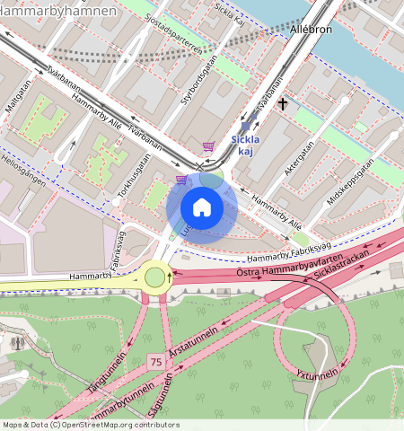 Lugnets Allé **, Södra Hammarbyhamnen