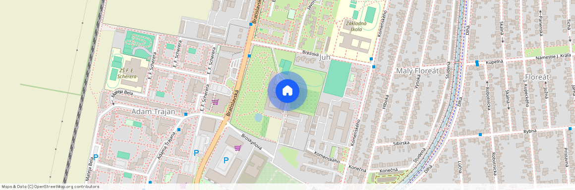 Brezová, Okres
                Piešťany