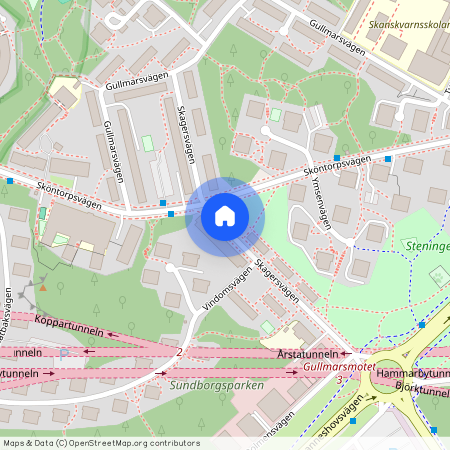 Skagersvägen, Årsta