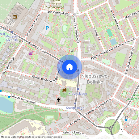 Niemierzyńska 1, Niebuszewo-Bolinko, Śródmieście, Szczecin, zachodniopomorskie