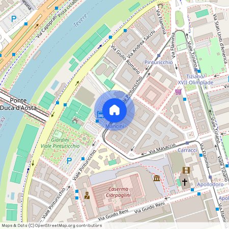 Piazza Antonio Mancini, Rome, Lazio 00196