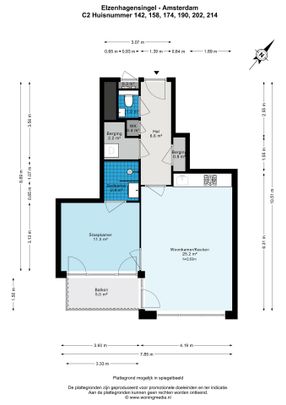 Appartement te huur: Elzenhagensingel 190 1022 LA Amsterdam - Photo 1