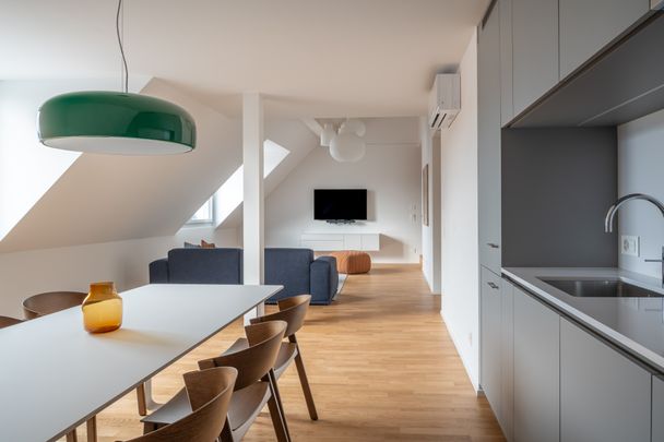 4min zum HB - möblierte 3.5 Zimmerwohnung mit Dachterasse - Photo 1