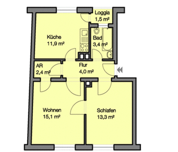 Schöne 2 Zimmerwohnung am Nordostbahnhof - Photo 1