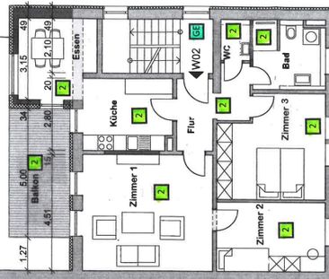 Hochwertig ausgestattetes Business-Apartment "Emil" in KA-Durlach - Foto 1