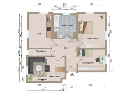 Sanierte 3-Raum-DG-Wohnung mit Garten - Photo 2