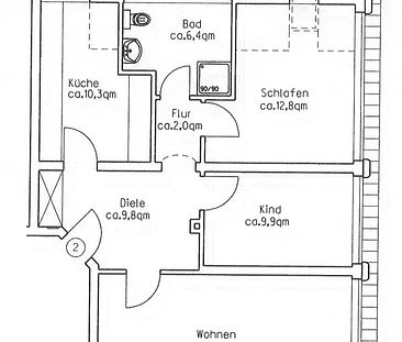 Traumhafte 3-Zimmer-Wohnung mit Dachterrasse - Foto 3