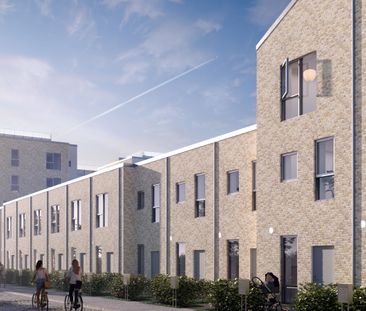 Rummeligt 3-etages rækkehus med to private terrasser og to toiletter - Foto 3