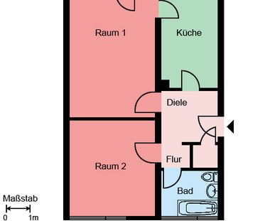 Gut geschnittene 2 Zimmer Wohnung ab den 15.02.2025 - Photo 2