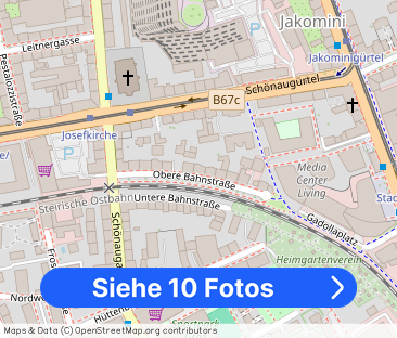 Zentrale 2 Zimmer Wohnung mit Balkon in Innenhoflage - Obere Bahnst... - Foto 1