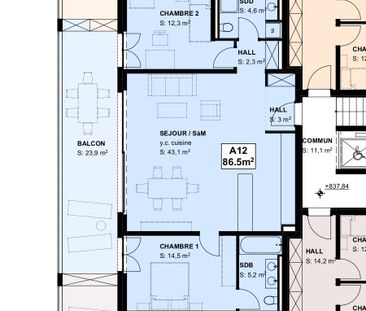3 ½ PIECES NEUF AU 1ER ETAGE - VAULRUZ - Photo 5