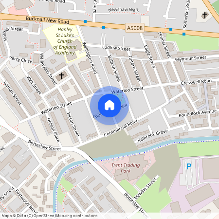 Fourdrinier Street; Hanley;, ST1