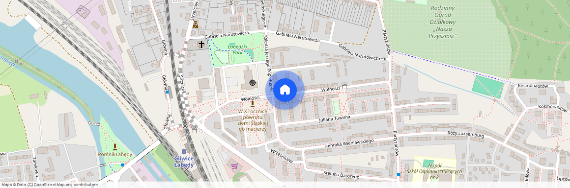 ul. Wolności, Łabędy, Gliwice, śląskie