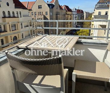 Exklusiv möblierte 2-Zimmer-Altbauwohnung mit Süd-BalkoN - Photo 1