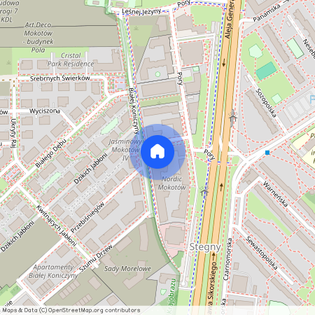 al. Aleja gen. Władysława Sikorskiego, Stegny, Mokotów, Warszawa, mazowieckie