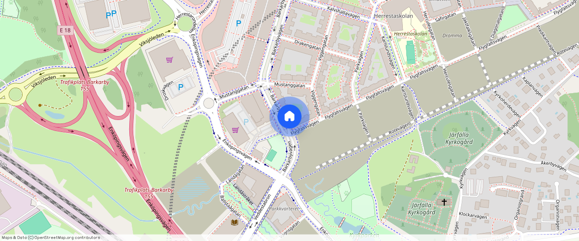 Barkarbyvägen 14A, Barkarbystaden