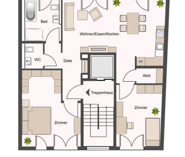 Entscheiden und direkt einziehen - ansprechende 3-Zimmer-Mietwohnung - Photo 2