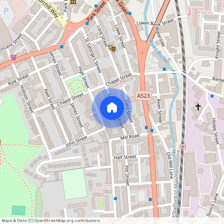 St. Georges Street, Macclesfield, Cheshire, SK11