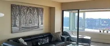 FURNISHED CONDO DOWNTOWN EDMONTON WITH STUNNING RIVER VALLEY VIEWS | 1202 - 10011 123 St NW, Edmonton - Photo 1