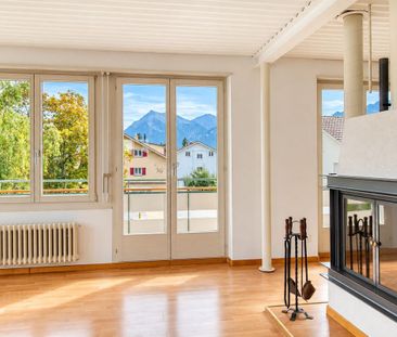 3-Zimmer-Loft mit Cheminée, Bergsicht, Balkon und Terrasse in Thun - Photo 4