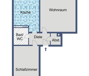 Komfortable 2-Zimmer-Wohnung für Singles oder Paare - Photo 1