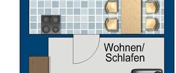 Singlewohnung, mit Ofenheizung und modernen Bad - Photo 1