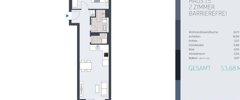 Hochwertige 2-Zi-Wohnung * Süd-West-Balkon * EBK * 5.OG - Photo 1