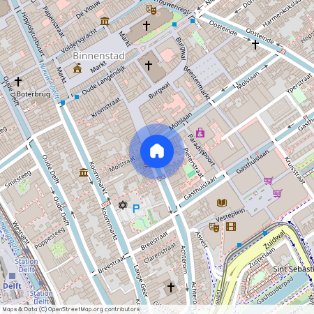 Centrum, 2611 CP, Brabantse Turfmarkt, Delft