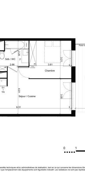 Location Appartement 2 pièces 46m² TOULOUSE 31400 - Photo 2