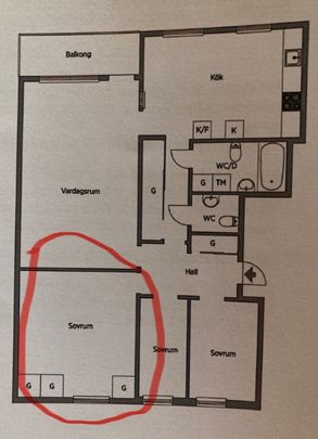 Ljust och välplanerat rum i lugna Vendelsö! Delat boende med bra kommunikationer till Stockholm. - Foto 1