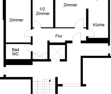 Großzügige 3-Zimmer-Wohnung mit Essplatz // 4.OG mitte - Photo 3