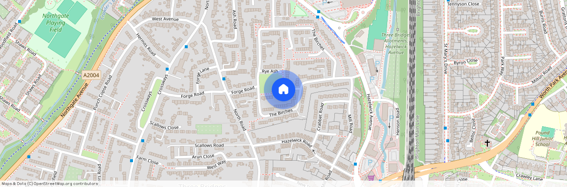 Rye Ash, Three Bridges, Crawley