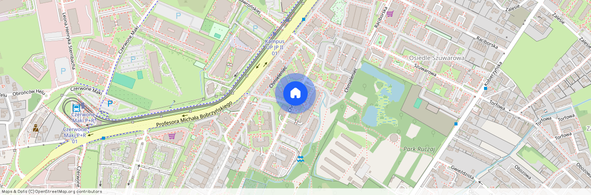 ul. Chmieleniec, Ruczaj, Dębniki, Kraków, małopolskie