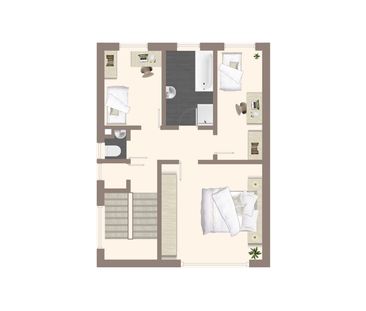 Wohnen auf Zeit! Teilmöblierte Doppelhaushälfte nähe Gr. Bürgerbusch - Photo 5